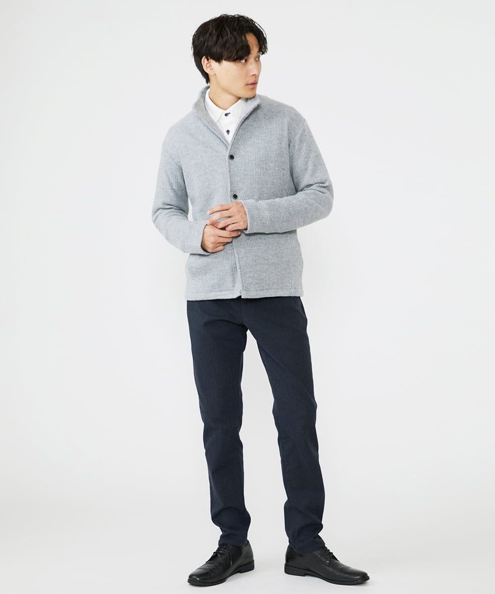 MKLAV09150 MK MICHEL KLEIN HOMME(MKミッシェルクランオム) ソフトサーモピケパンツ ネイビー(57)