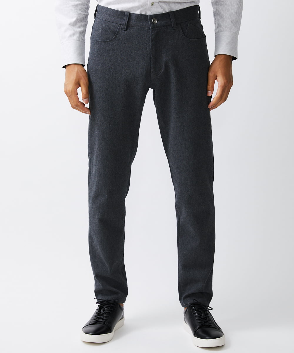 MKLAV09150 MK MICHEL KLEIN HOMME(MKミッシェルクランオム) ソフトサーモピケパンツ ダークグレー(93)