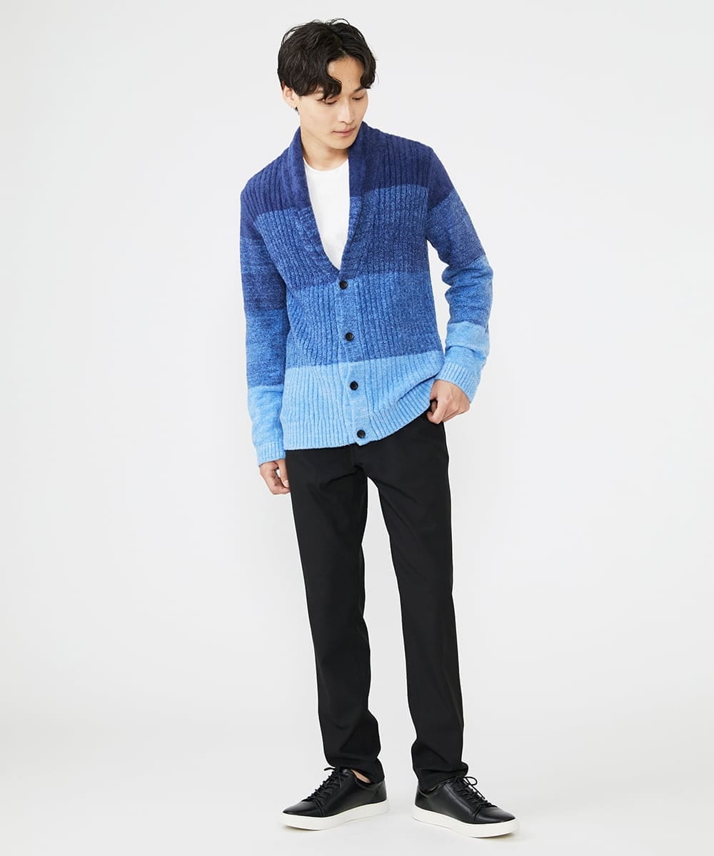 MKLAV10150 MK MICHEL KLEIN HOMME(MKミッシェルクランオム) 5ポケットブラックパンツ ブラック(94)