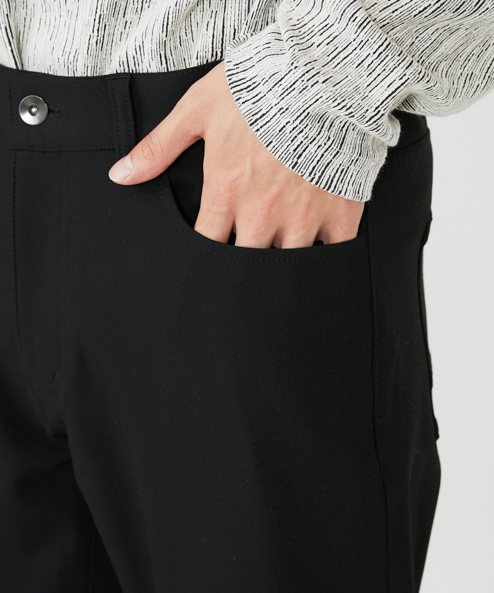 MKLAV10150 MK MICHEL KLEIN HOMME(MKミッシェルクランオム) 5ポケットブラックパンツ ブラック(94)