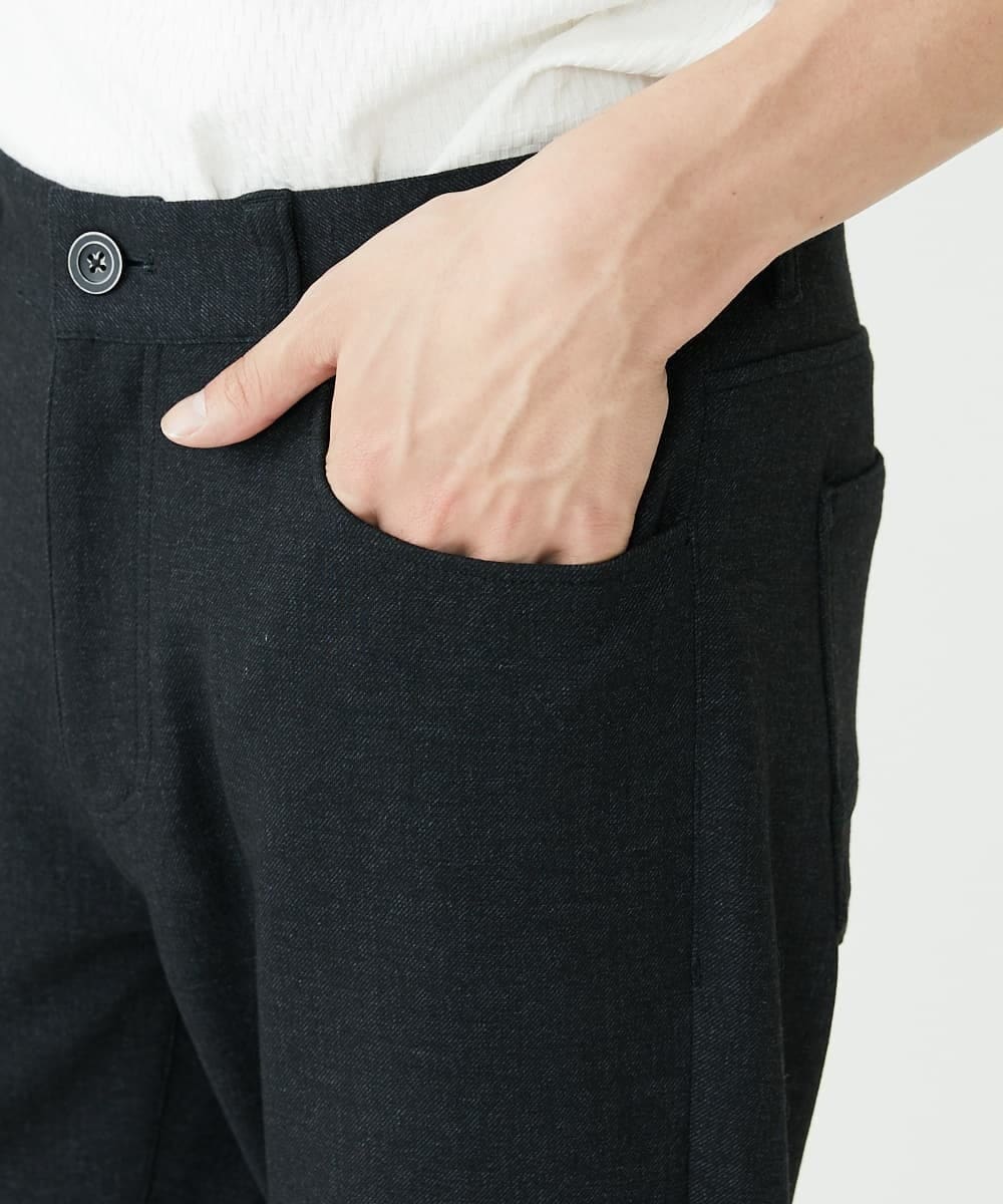 MKLAV55130 MK MICHEL KLEIN HOMME(MKミッシェルクランオム) TECスラックスパンツ ブラック(94)