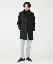MKLAV57120 MK MICHEL KLEIN HOMME(MKミッシェルクランオム) NEWベーシックパンツ / MAGICストレッチヘリンボーン ライトグレー(91)
