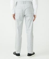 MKLAV57120 MK MICHEL KLEIN HOMME(MKミッシェルクランオム) NEWベーシックパンツ / MAGICストレッチヘリンボーン ライトグレー(91)