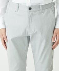 MKLAV57120 MK MICHEL KLEIN HOMME(MKミッシェルクランオム) NEWベーシックパンツ / MAGICストレッチヘリンボーン ライトグレー(91)