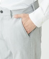 MKLAV57120 MK MICHEL KLEIN HOMME(MKミッシェルクランオム) NEWベーシックパンツ / MAGICストレッチヘリンボーン ライトグレー(91)