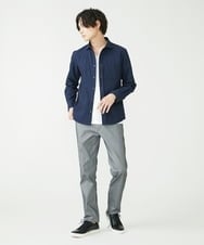 MKLAV57120 MK MICHEL KLEIN HOMME(MKミッシェルクランオム) NEWベーシックパンツ / MAGICストレッチヘリンボーン ダークグレー(93)
