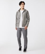 MKLAV57120 MK MICHEL KLEIN HOMME(MKミッシェルクランオム) NEWベーシックパンツ / MAGICストレッチヘリンボーン ダークグレー(93)