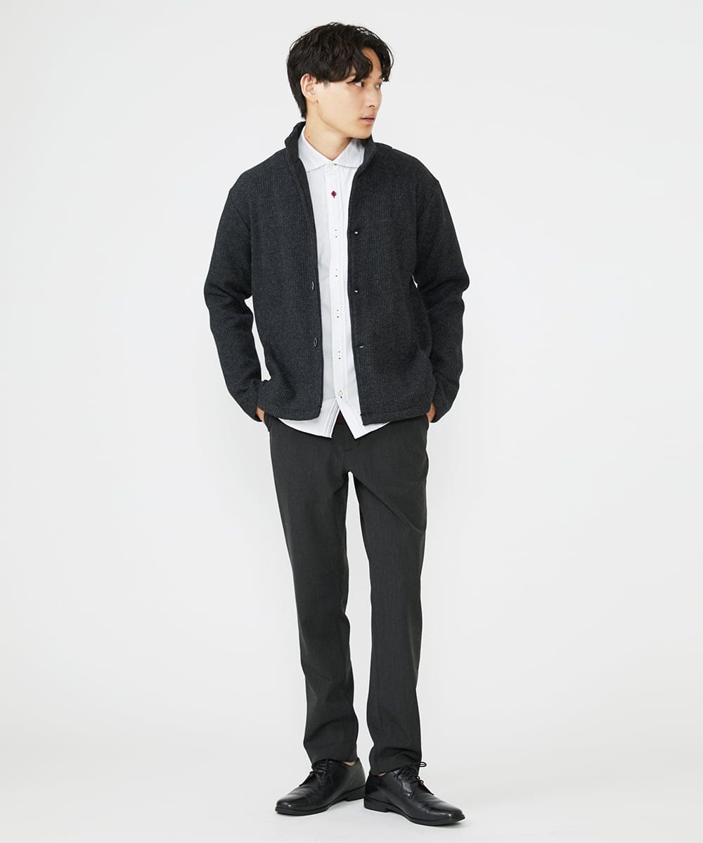 MKLAV61150 MK MICHEL KLEIN HOMME(MKミッシェルクランオム) ソフトサーモスラックス ダークグレー(93)