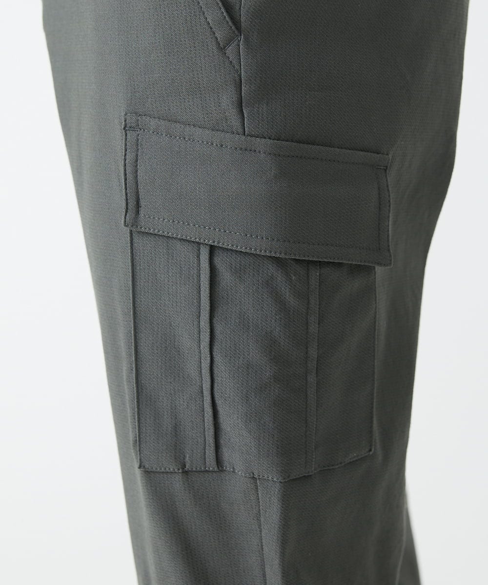 MKLAX06130 MK MICHEL KLEIN HOMME(MKミッシェルクランオム) ストレッチスマートカーゴパンツ ダークグレー(93)