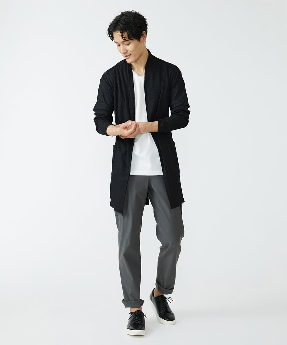 MKLAX06130 MK MICHEL KLEIN HOMME(MKミッシェルクランオム) ストレッチスマートカーゴパンツ ダークグレー(93)