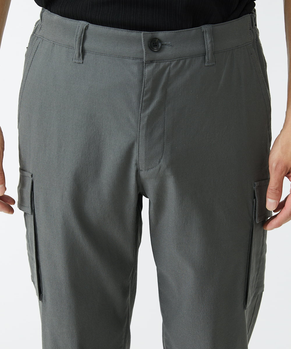MKLAX06130 MK MICHEL KLEIN HOMME(MKミッシェルクランオム) ストレッチスマートカーゴパンツ ダークグレー(93)