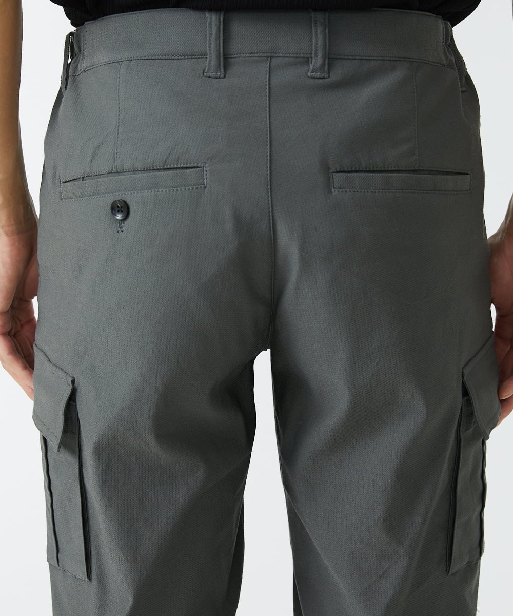MKLAX06130 MK MICHEL KLEIN HOMME(MKミッシェルクランオム) ストレッチスマートカーゴパンツ ダークグレー(93)
