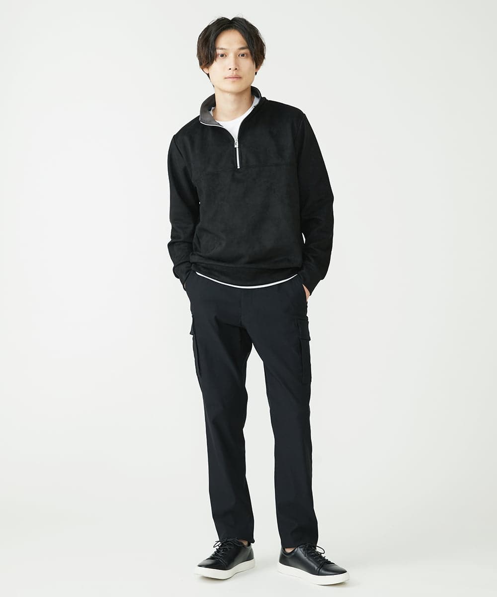 MKLAX06130 MK MICHEL KLEIN HOMME(MKミッシェルクランオム) ストレッチスマートカーゴパンツ ブラック(94)