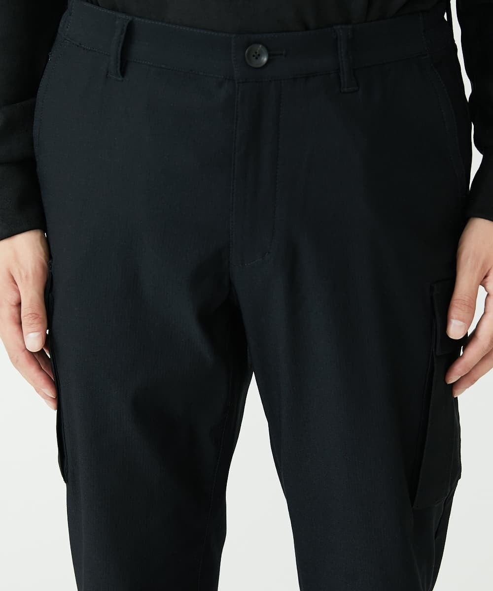 MKLAX06130 MK MICHEL KLEIN HOMME(MKミッシェルクランオム) ストレッチスマートカーゴパンツ ブラック(94)