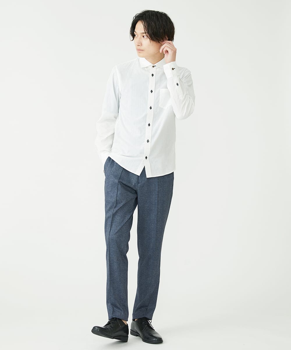 MKLAX30130 MK MICHEL KLEIN HOMME(MKミッシェルクランオム) ジャージスラックス　 ブルー(55)