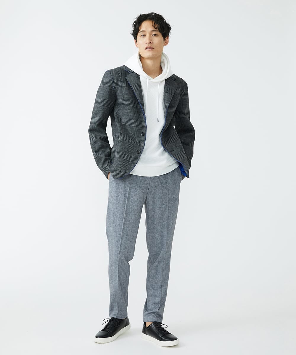 MKLAX30130 MK MICHEL KLEIN HOMME(MKミッシェルクランオム) ジャージスラックス　 ライトグレー(91)