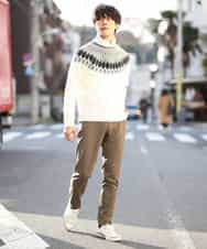 MKLCG77130 MK MICHEL KLEIN HOMME(MKミッシェルクランオム) パンツ（キャリーマンチェック） ベージュ