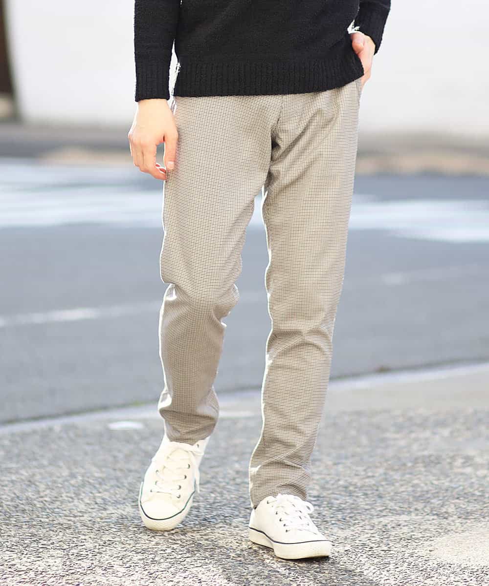 MKLCG77130 MK MICHEL KLEIN HOMME(MKミッシェルクランオム) パンツ（キャリーマンチェック） グレー