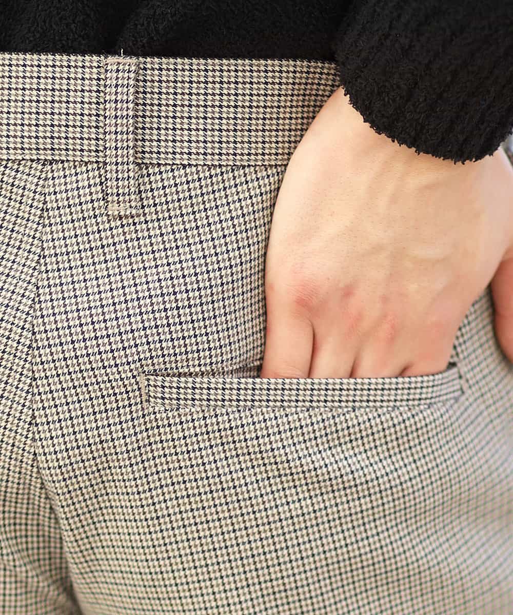 MKLCG77130 MK MICHEL KLEIN HOMME(MKミッシェルクランオム) パンツ（キャリーマンチェック） グレー