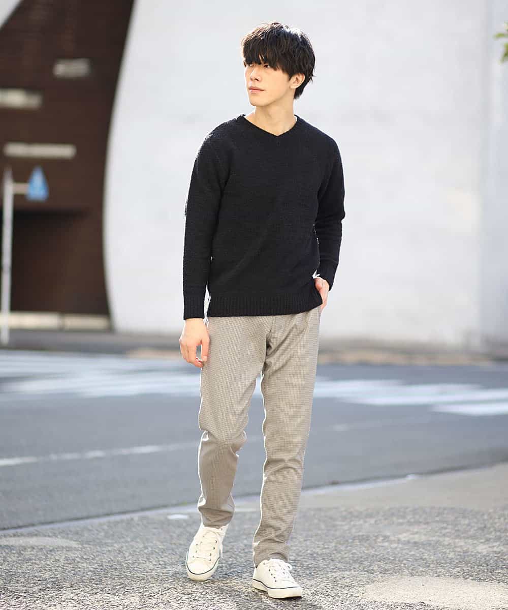 MKLCG77130 MK MICHEL KLEIN HOMME(MKミッシェルクランオム) パンツ（キャリーマンチェック） グレー