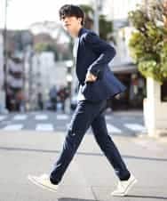 MKLDG52130 MK MICHEL KLEIN HOMME(MKミッシェルクランオム) セットアップパンツ（モクロディシャーク） ブルー