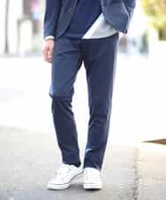 MKLDG52130 MK MICHEL KLEIN HOMME(MKミッシェルクランオム) セットアップパンツ（モクロディシャーク） ブルー