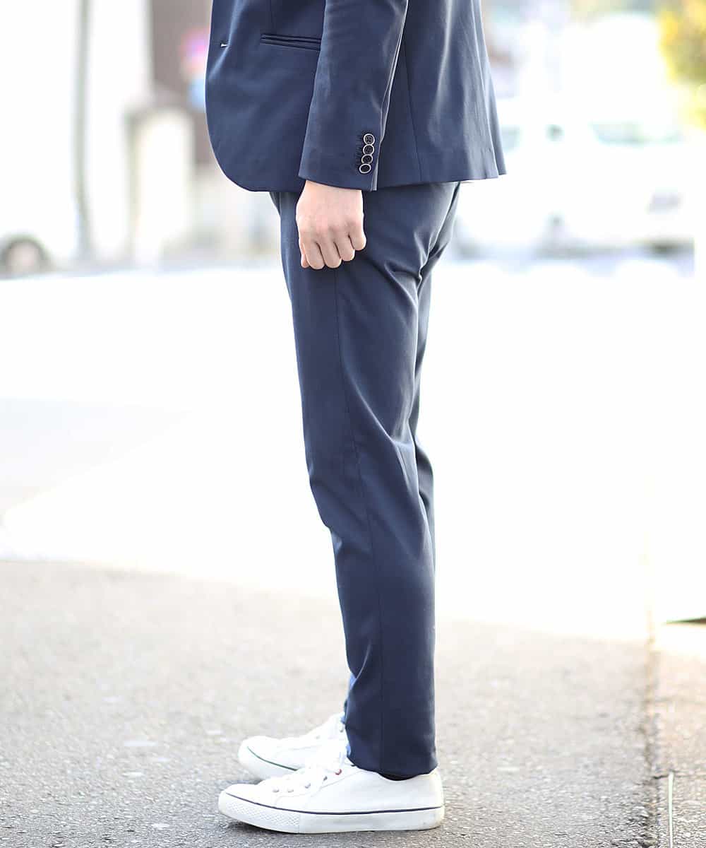 MKLDG52130 MK MICHEL KLEIN HOMME(MKミッシェルクランオム) セットアップパンツ（モクロディシャーク） ブルー