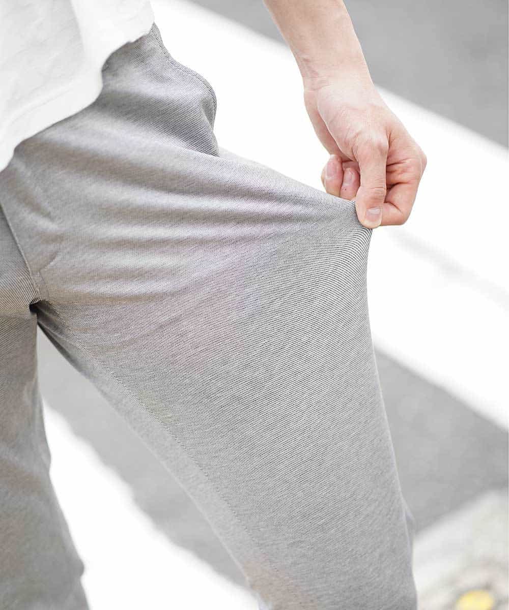 MKLDG52130 MK MICHEL KLEIN HOMME(MKミッシェルクランオム) セットアップパンツ（モクロディシャーク） グレー
