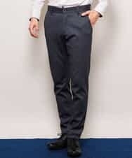 MKLDJ52110 MK MICHEL KLEIN HOMME(MKミッシェルクランオム) パンツ／テックイージージャージ　ツイード ネイビー