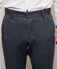MKLDJ52110 MK MICHEL KLEIN HOMME(MKミッシェルクランオム) パンツ／テックイージージャージ　ツイード ネイビー