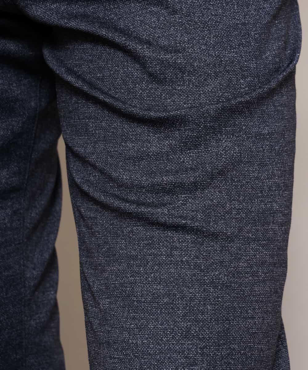 MKLDJ52110 MK MICHEL KLEIN HOMME(MKミッシェルクランオム) パンツ／テックイージージャージ　ツイード ネイビー