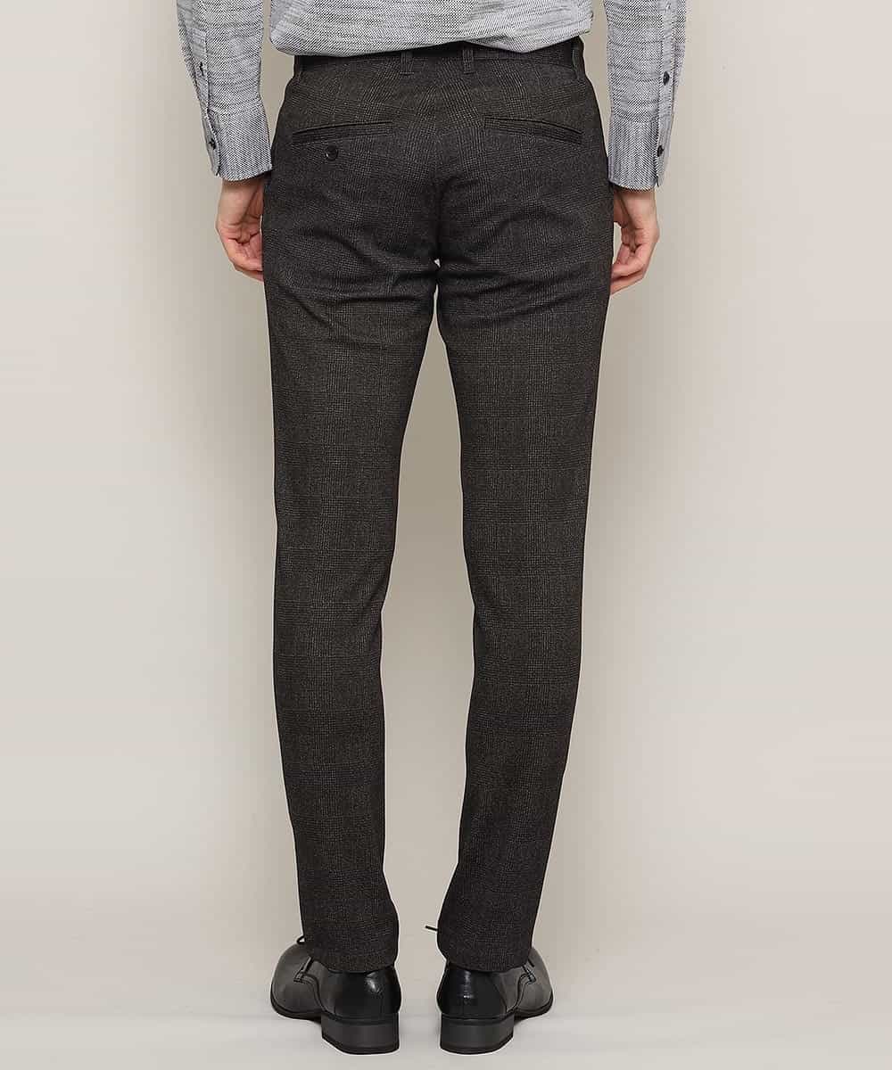 MKLDJ55130 MK MICHEL KLEIN HOMME(MKミッシェルクランオム) パンツ／テックイージージャージ　グレンチェック カーキ