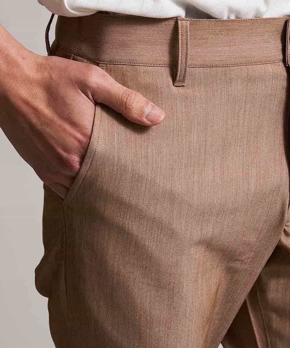 MKLDJ57110 MK MICHEL KLEIN HOMME(MKミッシェルクランオム) パンツ／カラースキームTRストレッチ ベージュ