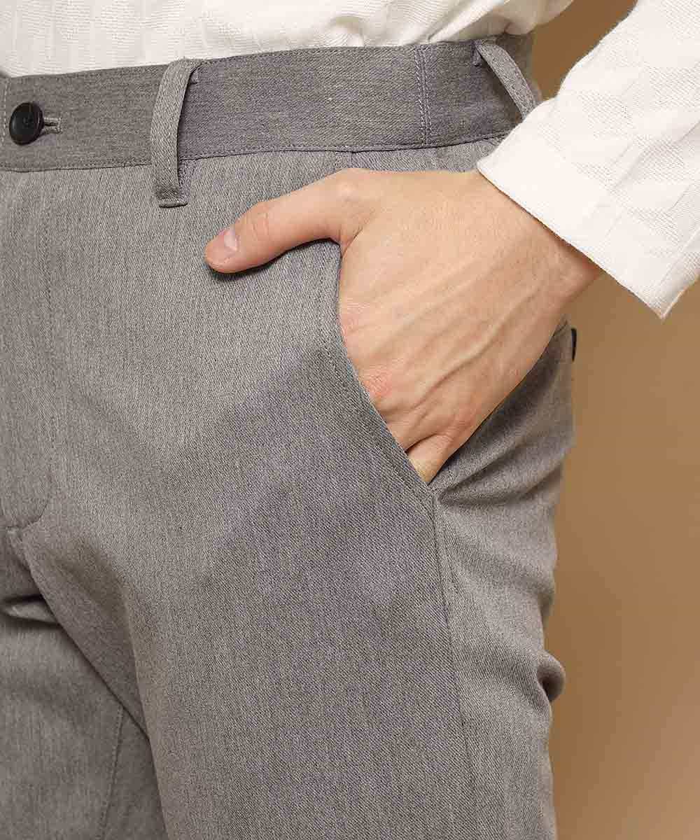 MKLDJ58110 MK MICHEL KLEIN HOMME(MKミッシェルクランオム) パンツ／｢WONDER SHAPE｣スラックス グレー