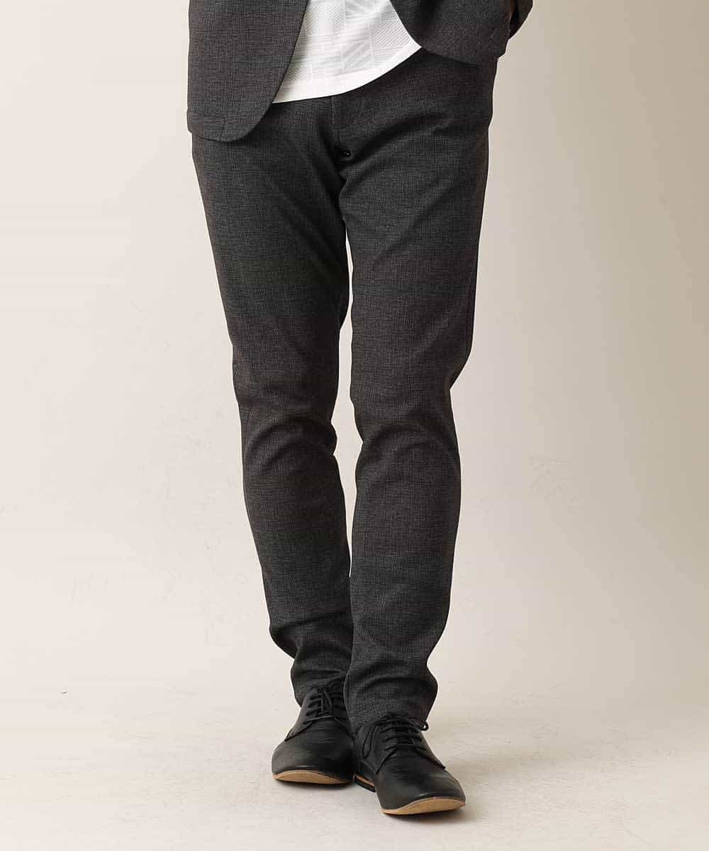 MKLDM50110 MK MICHEL KLEIN HOMME(MKミッシェルクランオム) 【特別プライス】【洗える / 快適ストレッチ】パンツ／テックイージージャージ グレー(92)