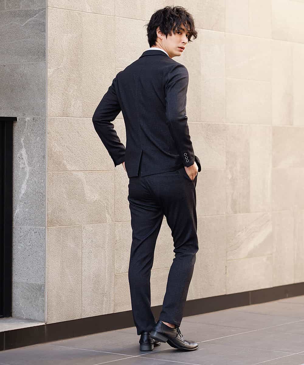 MKLDM50110 MK MICHEL KLEIN HOMME(MKミッシェルクランオム) 【特別プライス】【洗える / 快適ストレッチ】パンツ／テックイージージャージ ブラック(94)