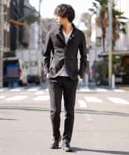 MKLDM50110 MK MICHEL KLEIN HOMME(MKミッシェルクランオム) 【特別プライス】【洗える / 快適ストレッチ】パンツ／テックイージージャージ ブラック(94)