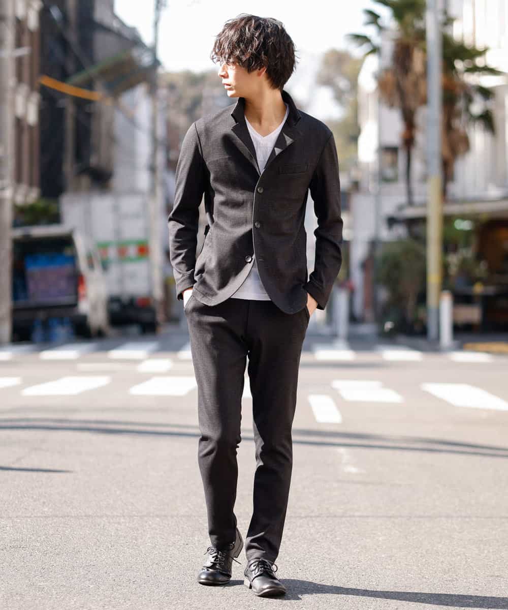 MKLDM50110 MK MICHEL KLEIN HOMME(MKミッシェルクランオム) 【特別プライス】【洗える / 快適ストレッチ】パンツ／テックイージージャージ ブラック(94)