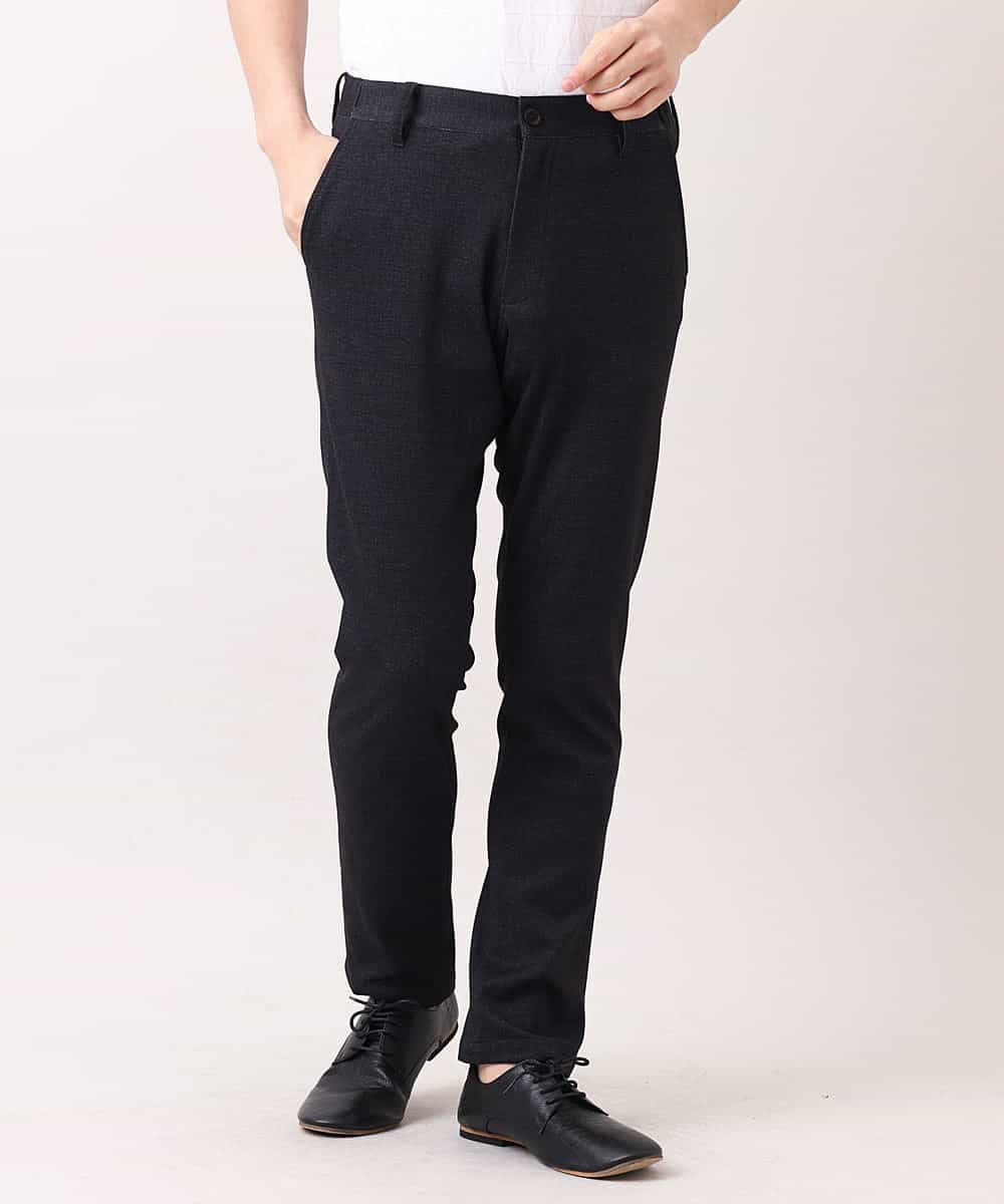 MKLDM50110 MK MICHEL KLEIN HOMME(MKミッシェルクランオム) 【特別プライス】【洗える / 快適ストレッチ】パンツ／テックイージージャージ ブラック(94)