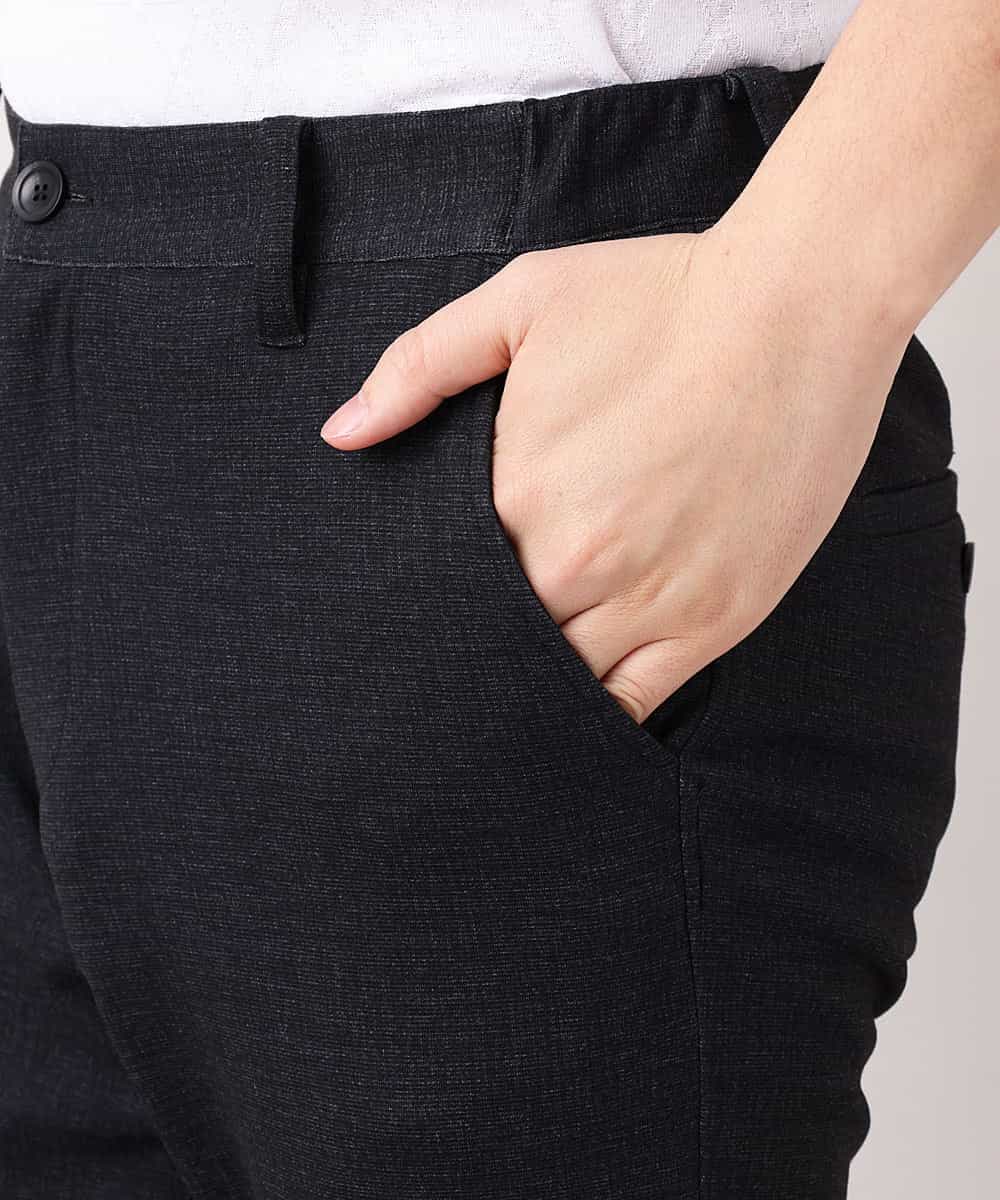 MKLDM50110 MK MICHEL KLEIN HOMME(MKミッシェルクランオム) 【特別プライス】【洗える / 快適ストレッチ】パンツ／テックイージージャージ ブラック(94)