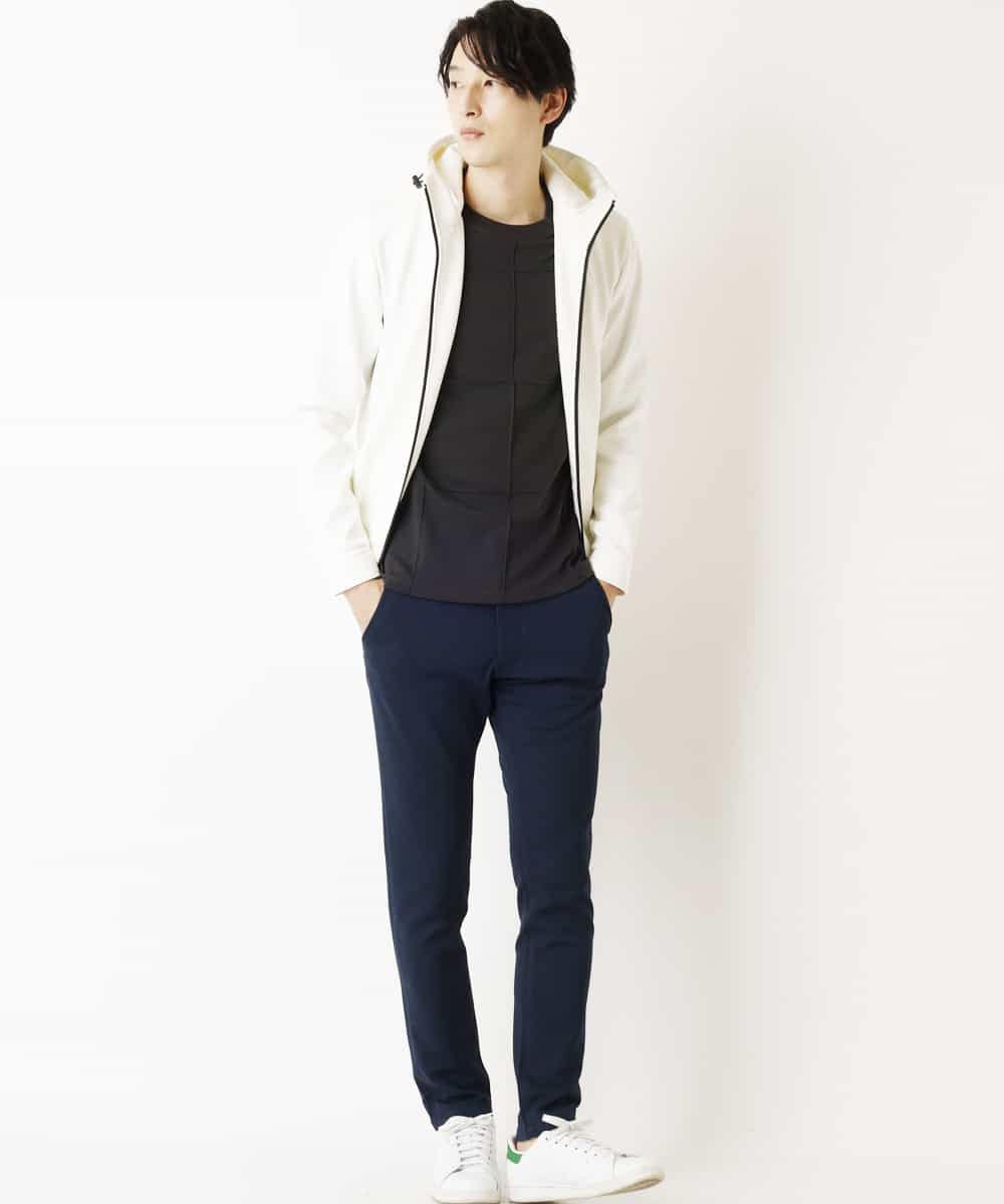 MKLDP52130 MK MICHEL KLEIN HOMME(MKミッシェルクランオム) モクロディパンツ ネイビー
