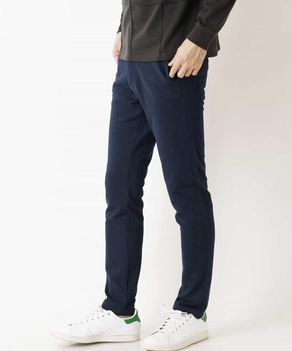 MKLDP52130 MK MICHEL KLEIN HOMME(MKミッシェルクランオム) モクロディパンツ ネイビー