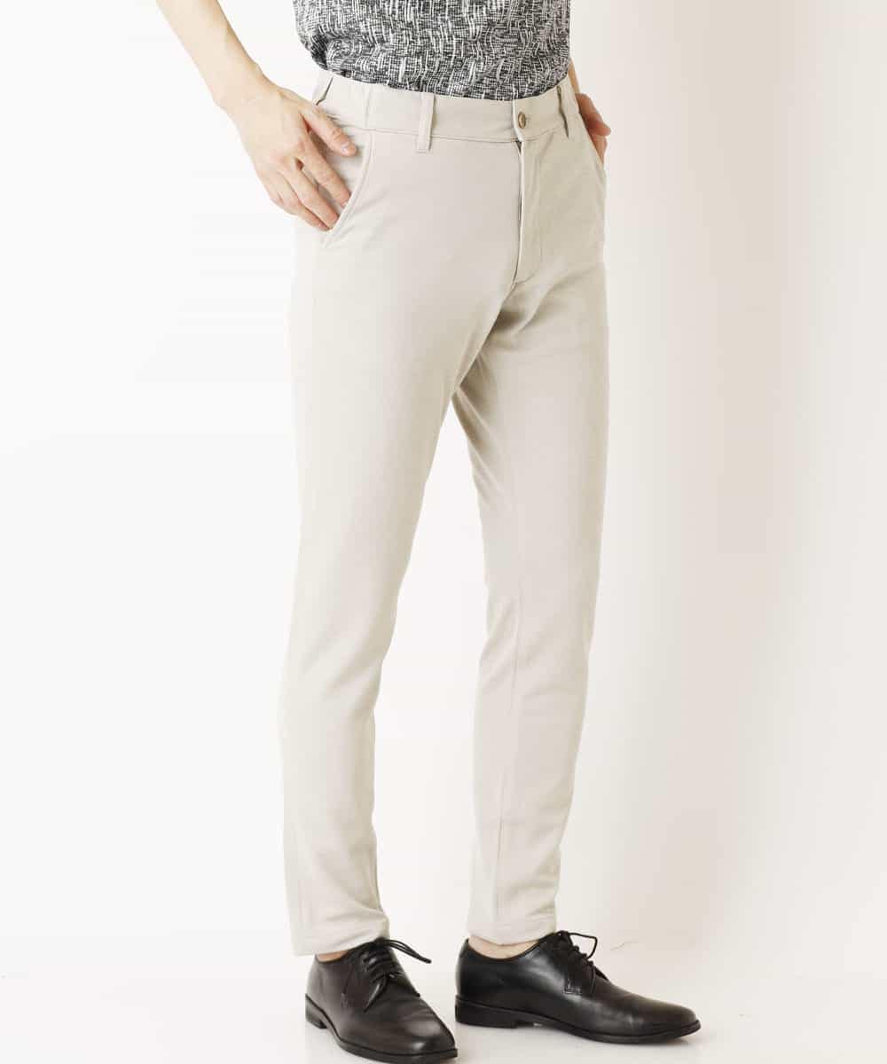 MKLDP52130 MK MICHEL KLEIN HOMME(MKミッシェルクランオム) モクロディパンツ アイボリー