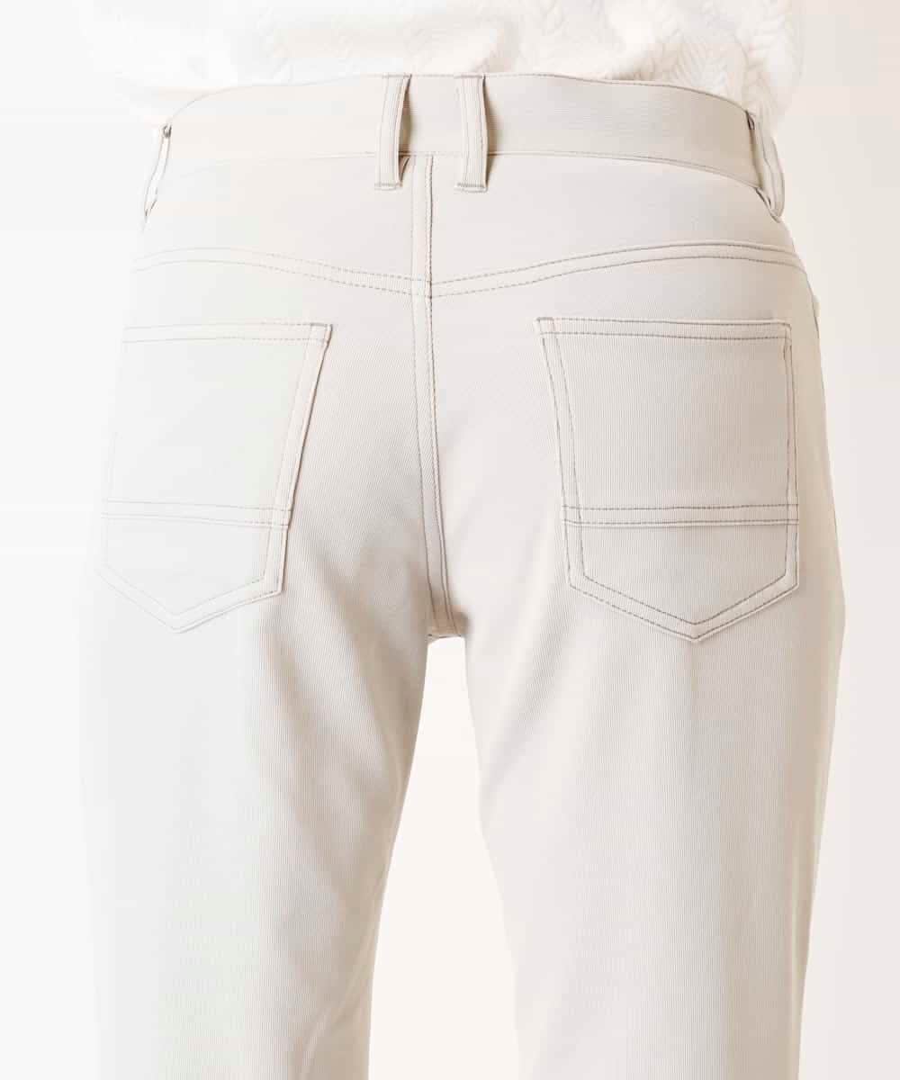 MKLDP56110 MK MICHEL KLEIN HOMME(MKミッシェルクランオム) ストレッチピケパンツ  アイボリー