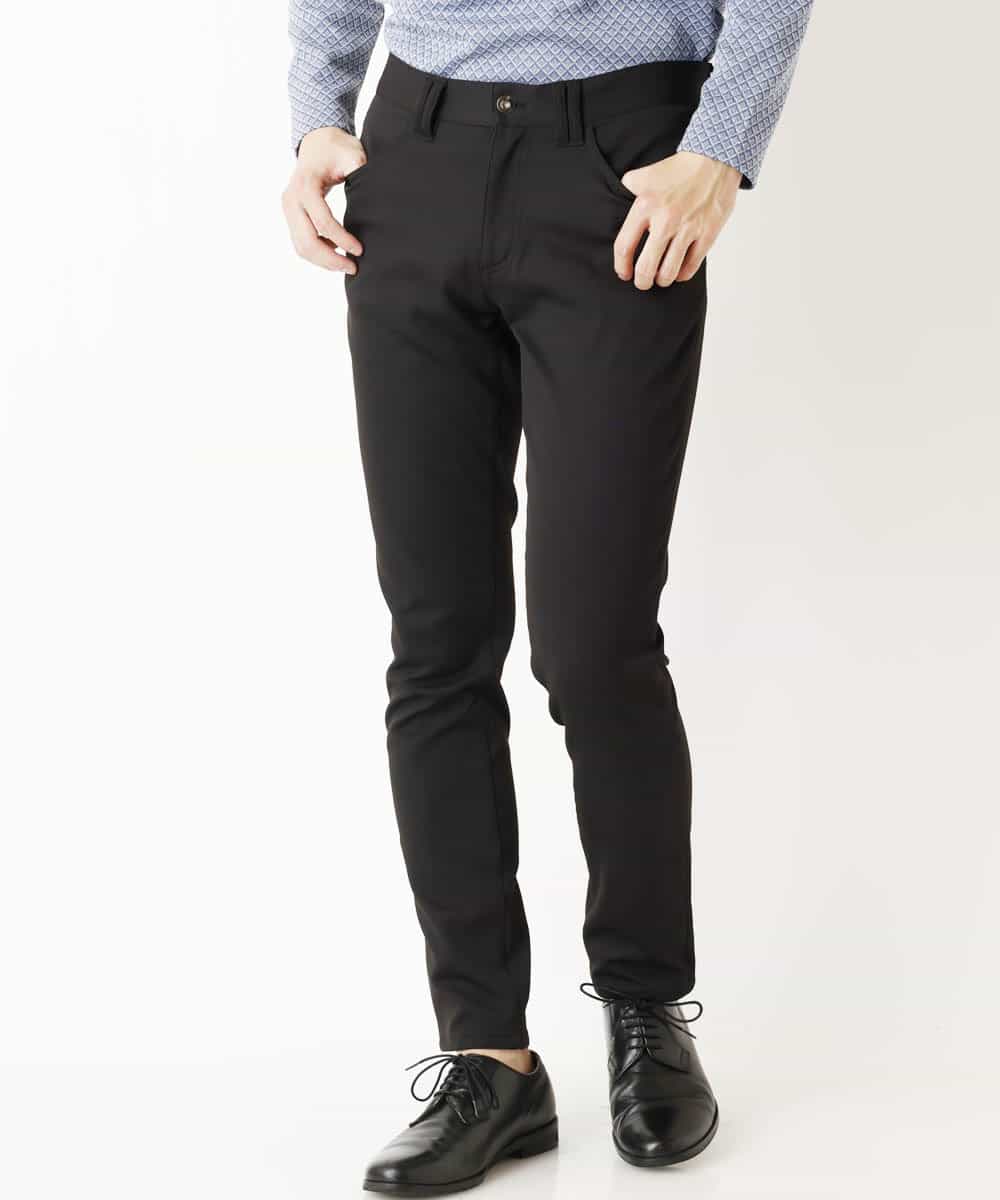 MKLDP56110 MK MICHEL KLEIN HOMME(MKミッシェルクランオム) ストレッチピケパンツ  ブラック