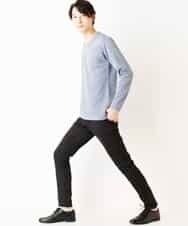 MKLDP56110 MK MICHEL KLEIN HOMME(MKミッシェルクランオム) ストレッチピケパンツ  ブラック