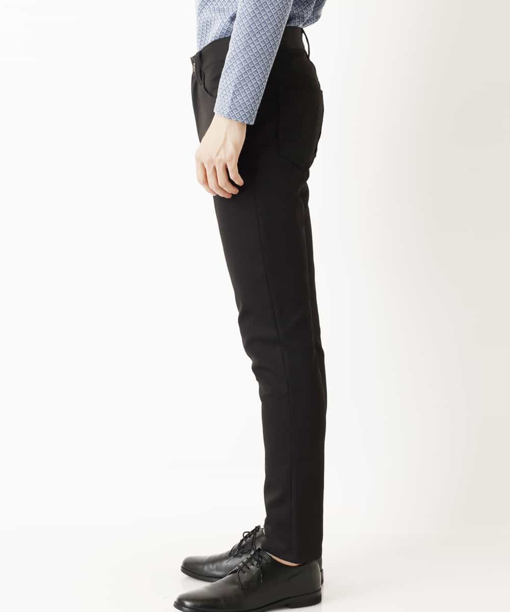 MKLDP56110 MK MICHEL KLEIN HOMME(MKミッシェルクランオム) ストレッチピケパンツ  ブラック