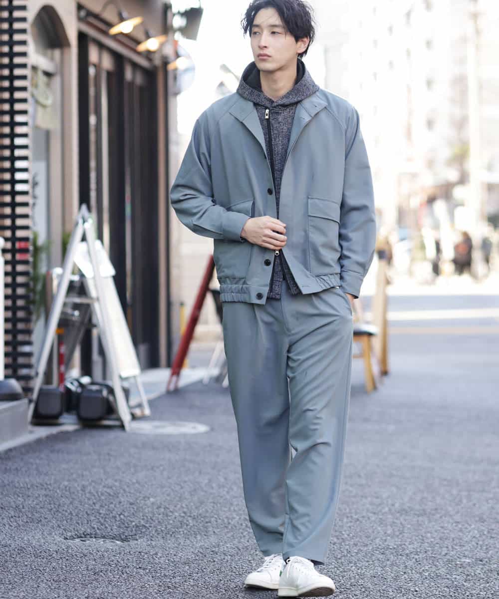MKLDR31090 MK MICHEL KLEIN HOMME(MKミッシェルクランオム) イージーパンツ グリーン