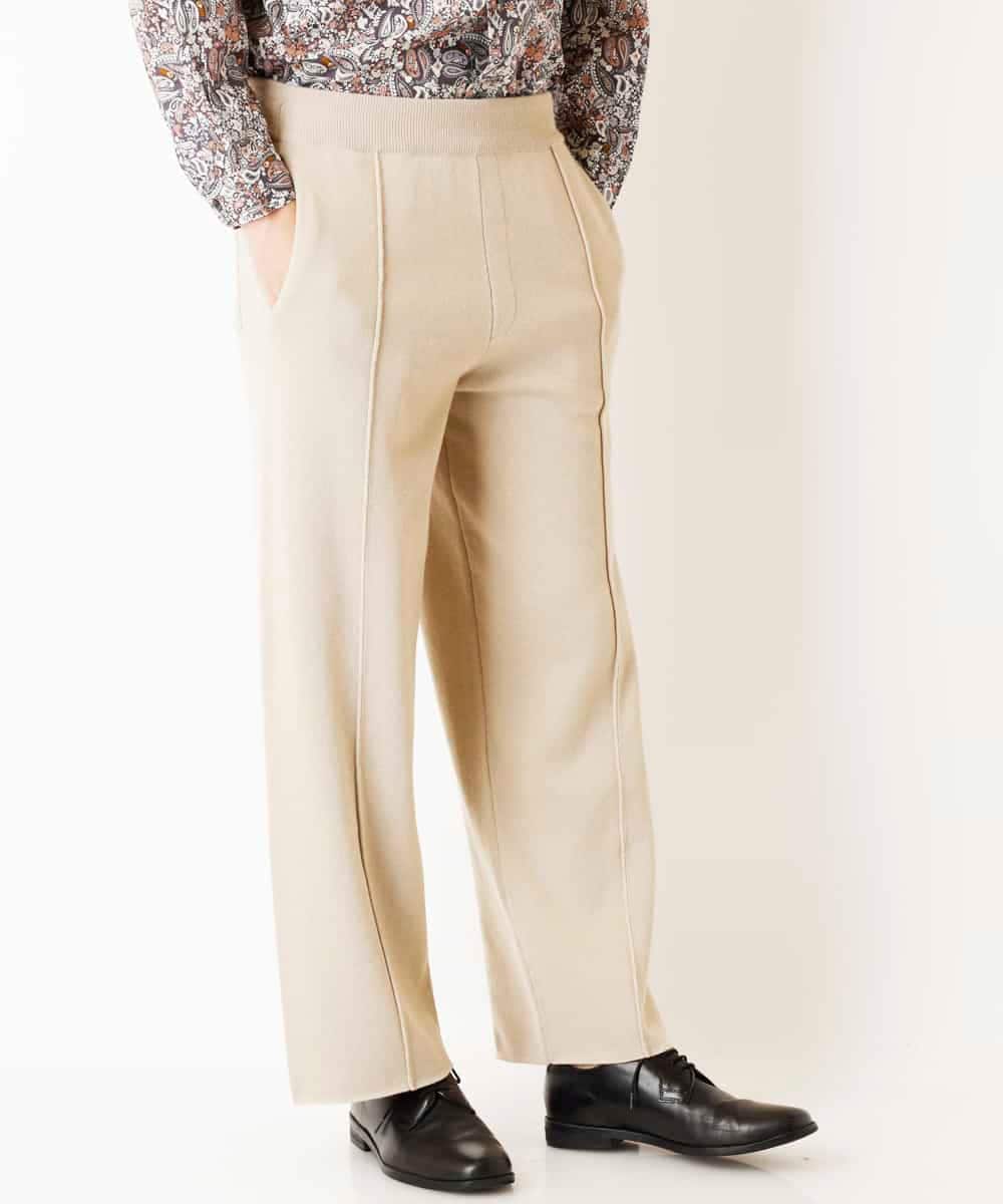 MKLDR35100 MK MICHEL KLEIN HOMME(MKミッシェルクランオム) ニットパンツ アイボリー