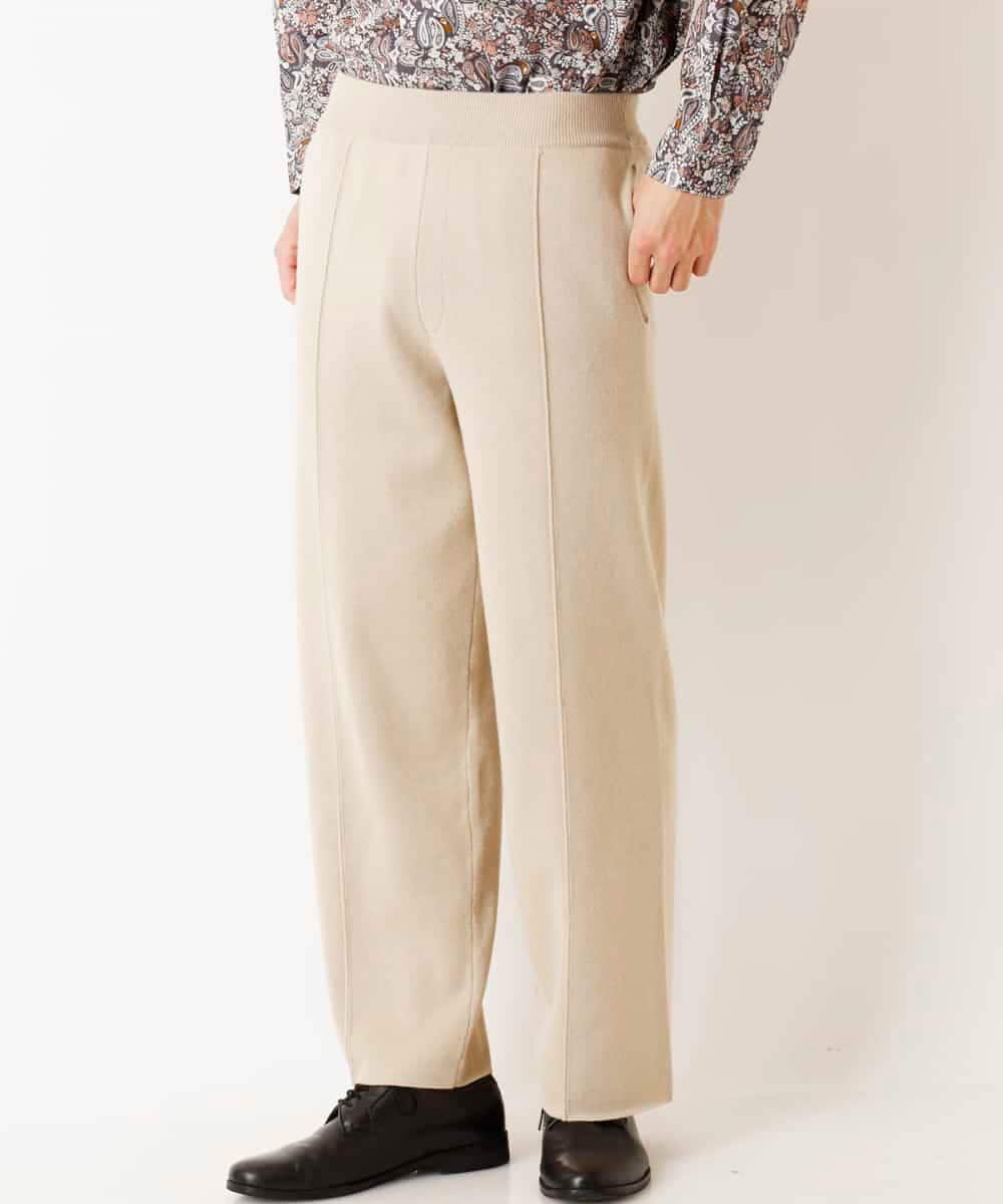 MKLDR35100 MK MICHEL KLEIN HOMME(MKミッシェルクランオム) ニットパンツ アイボリー